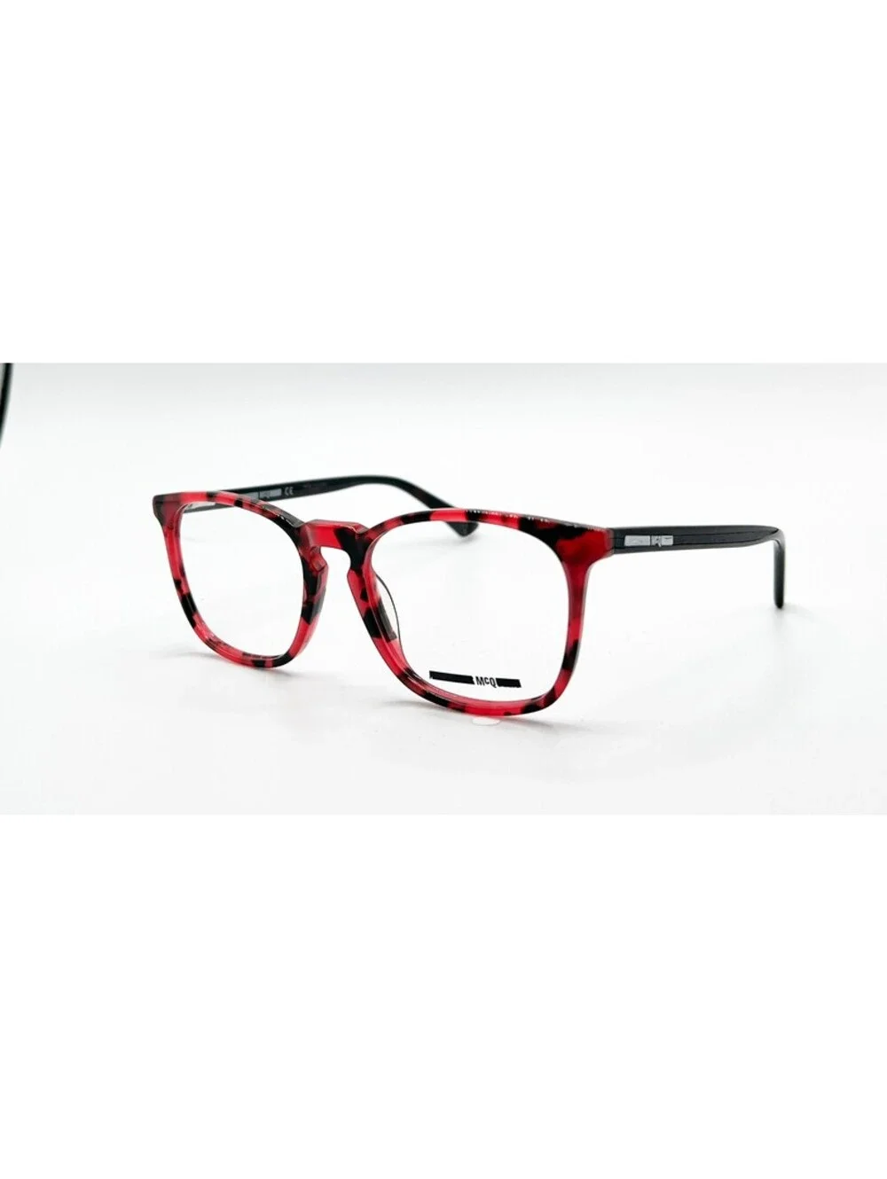 Mcq Mq0128O 003 Black Red Authentic Eyeglasses 52-18-145